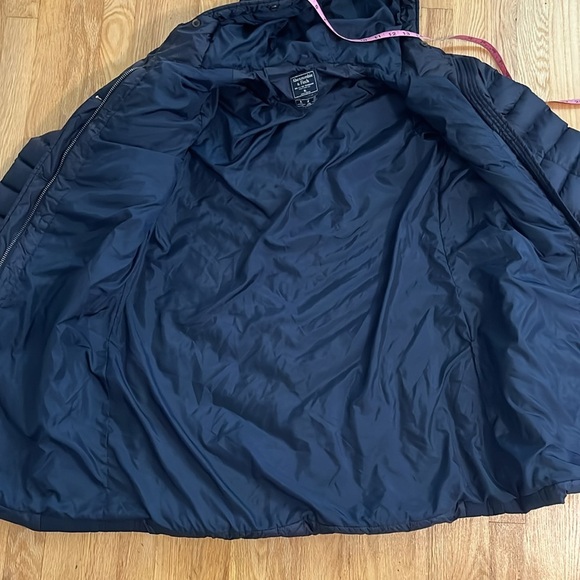 Abercrombie & Fitch Navy Blue Down Longline Puffer Jacket Sz XL - Picture 10 of 11